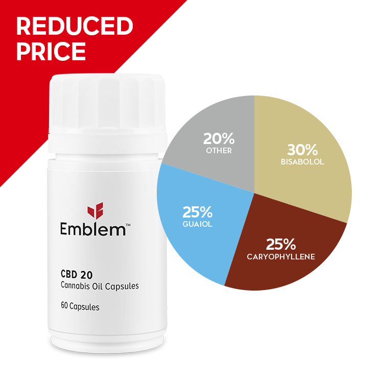 Emblem Capsules – CBD 20