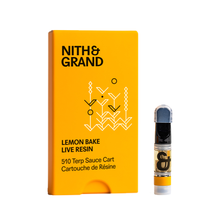 Nith & Grand Lemon Bake Live Resin Sauce 510 Cartridge