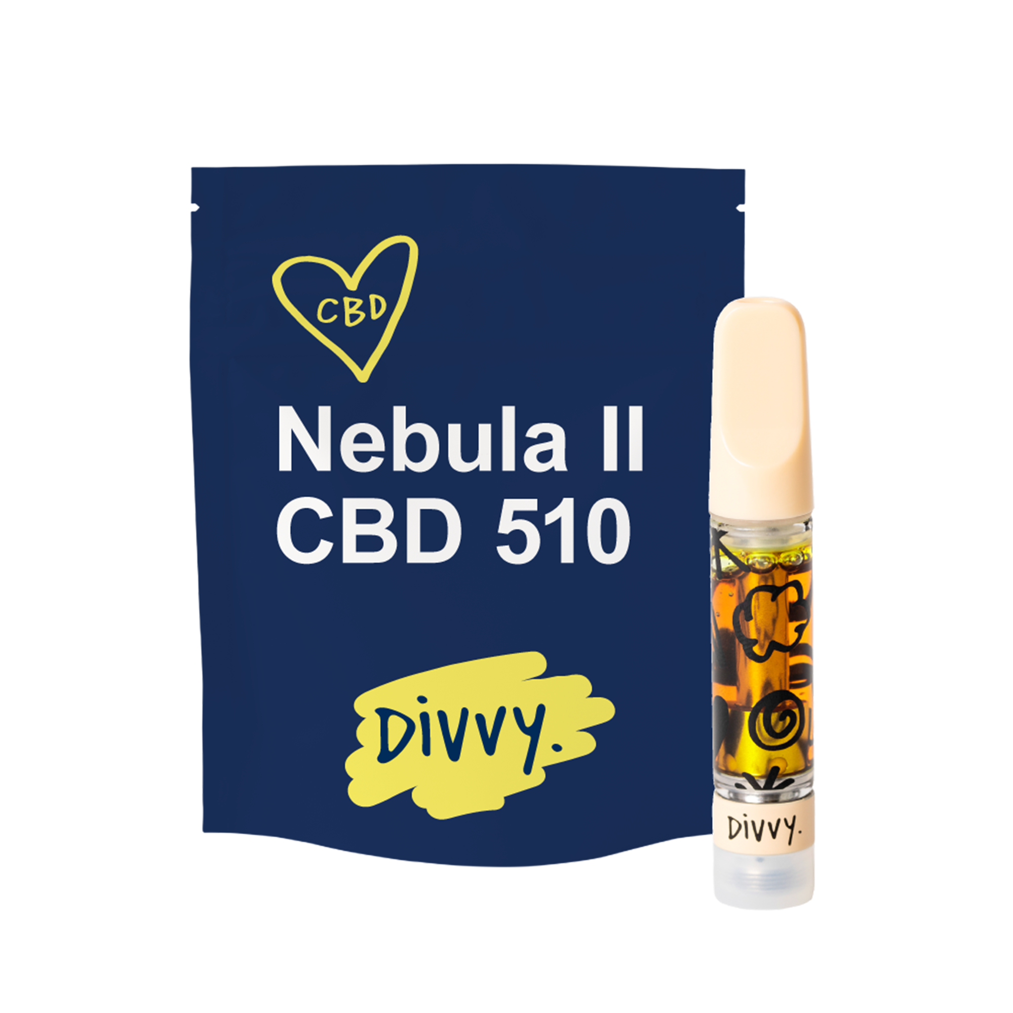 Divvy Nebula CBD 510 1g Vape Cartridge
