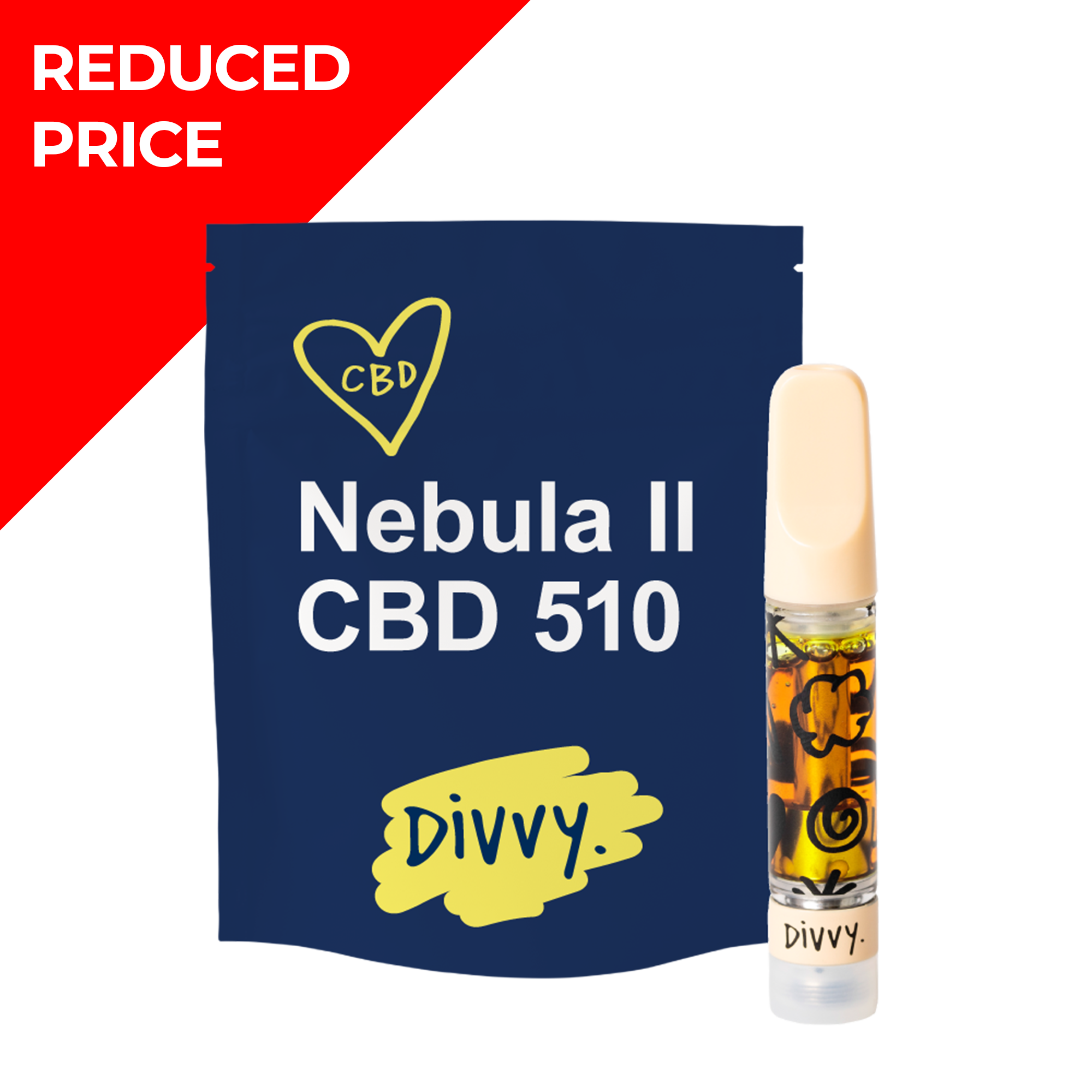 Divvy Nebula CBD 510 1g Vape Cartridge