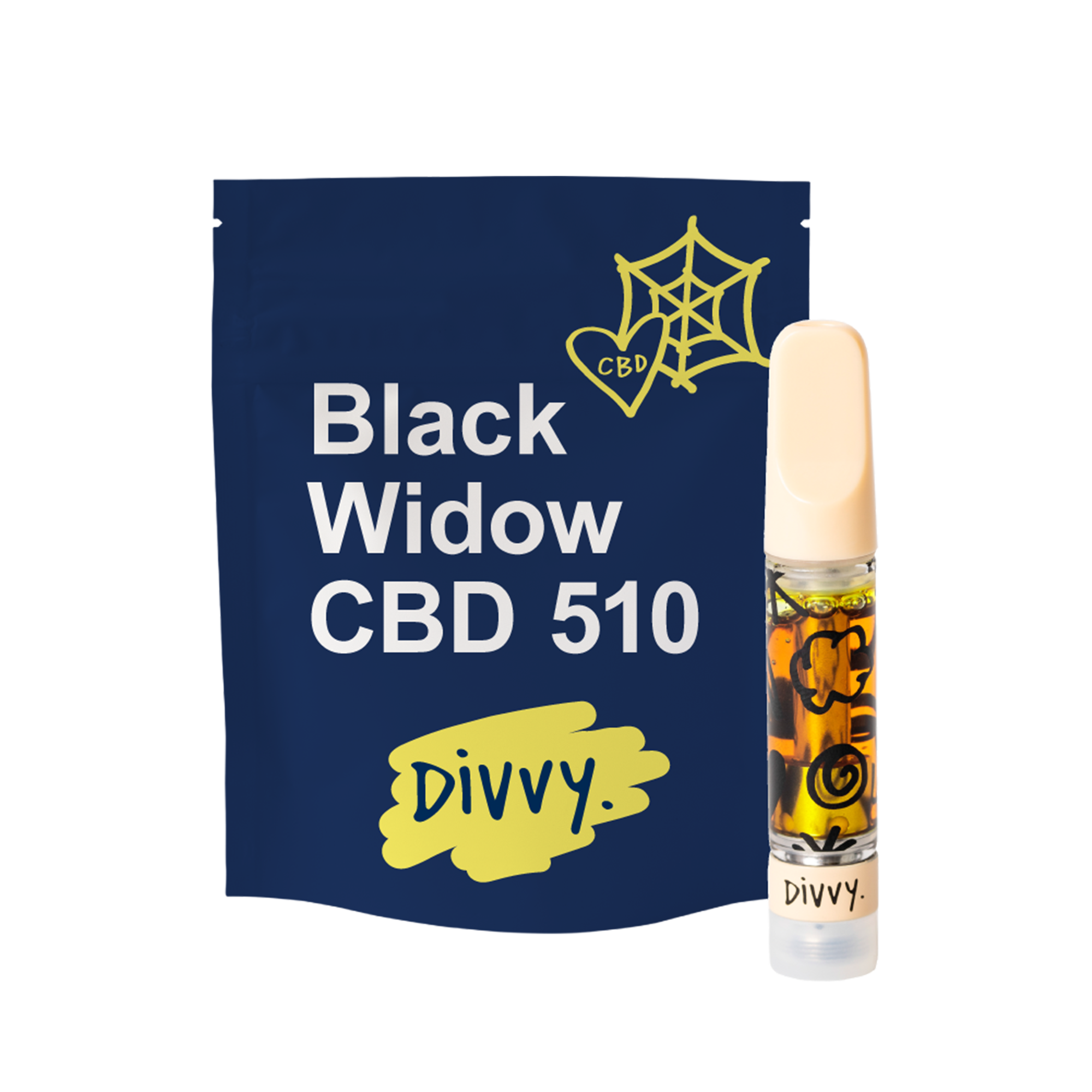 Divvy Black Widow 510 1g Vape Cartridge