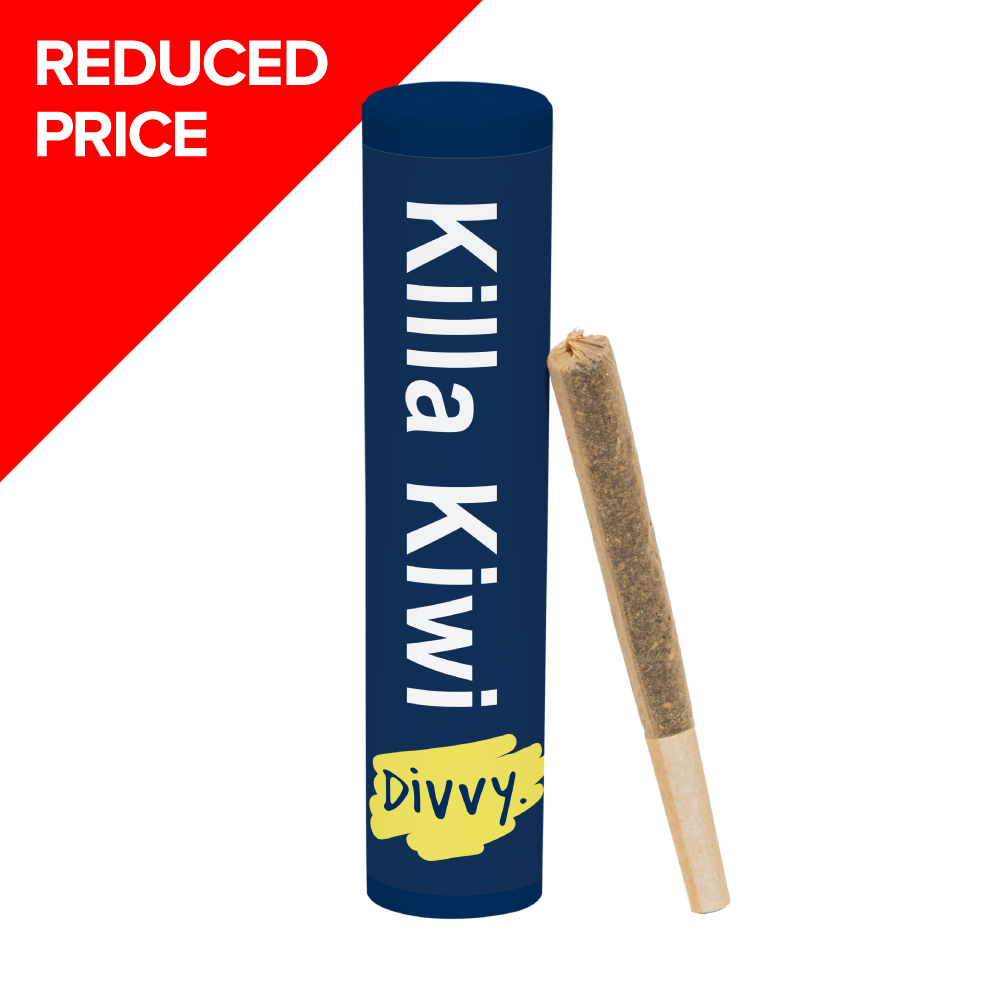 Divvy Killa Kiwi Infused 1 x 1g Pre-Roll