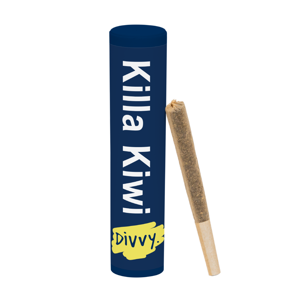 Divvy Killa Kiwi Infused 1 x 1g Pre-Roll