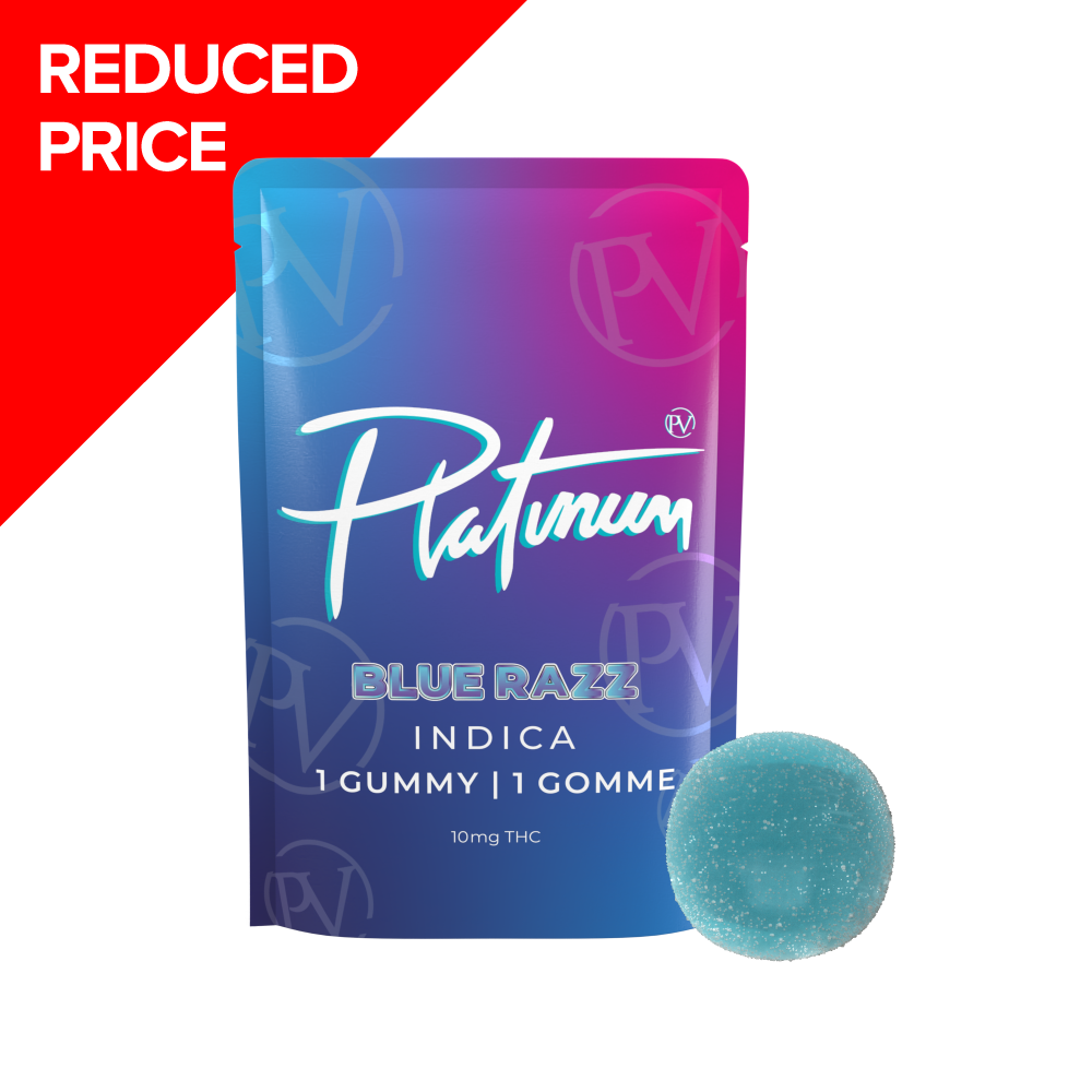 Platinum Blue Raz Gummy