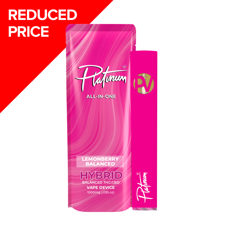Platinum Vape – Lemonberry 1:2 Balanced AIO Vape