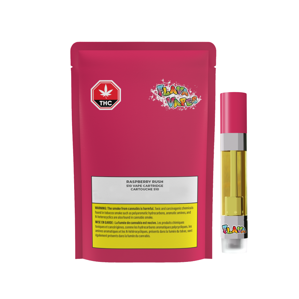 Flava Raspberry Rush 510 Vape Cartridge